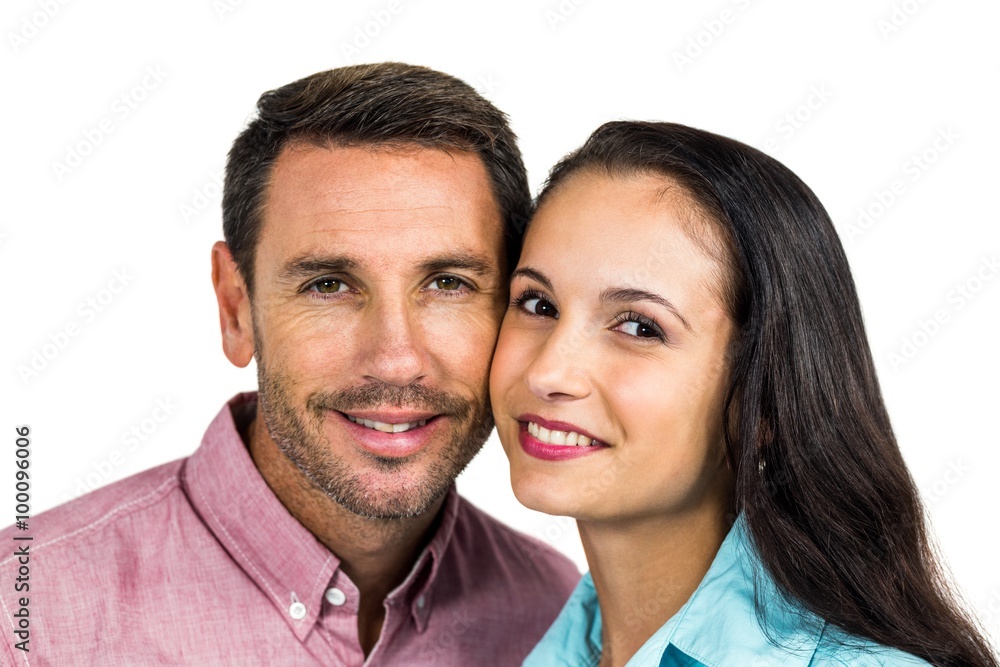 Portrait of smiling couple looking at camera Portrait of smiling couple looking at camera