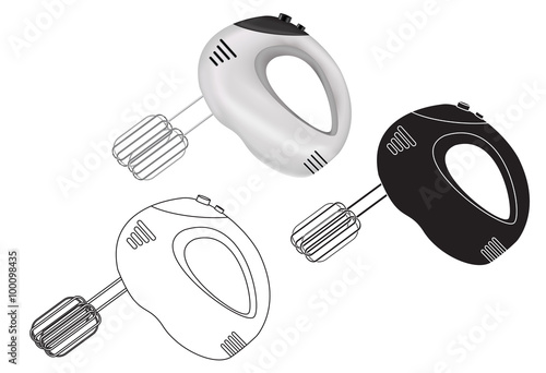 Hand mixer . kitchen appliance 