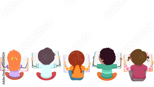 Stickman Kids Read Book Rea...