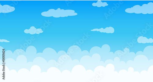 Seamless clouds floating in the sky