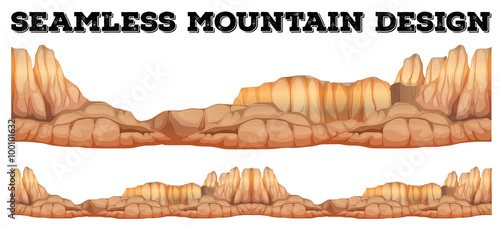 Seamless mountain in canyon