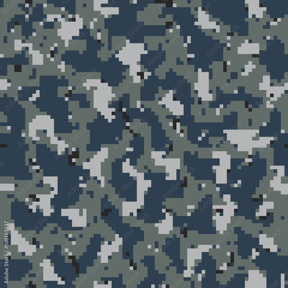 Fototapeta premium Military Camouflage Textile Pattern