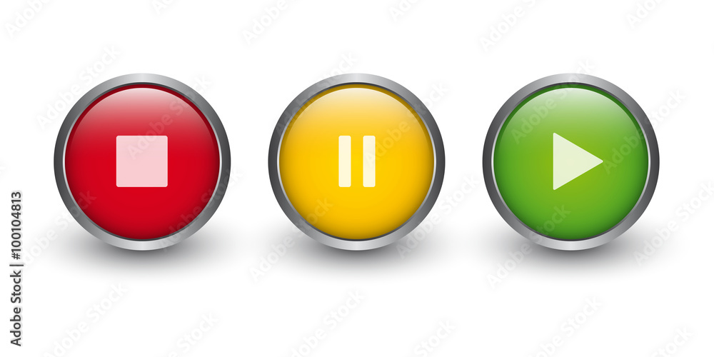 Ampel Buttons - Infografik