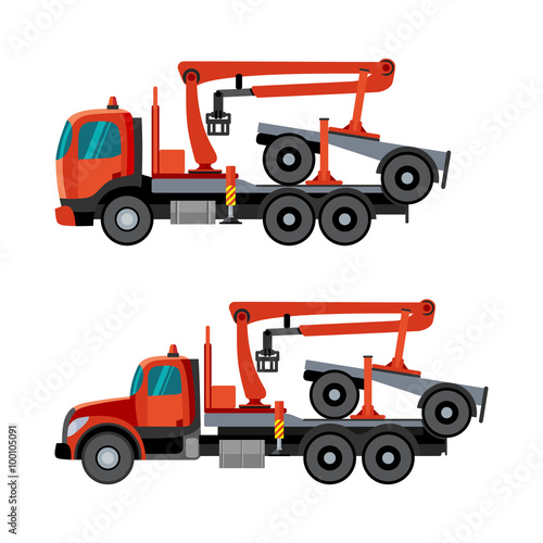 Crane trucks for timber
