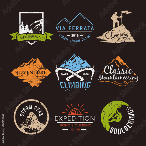 Labels on the theme of Climbing