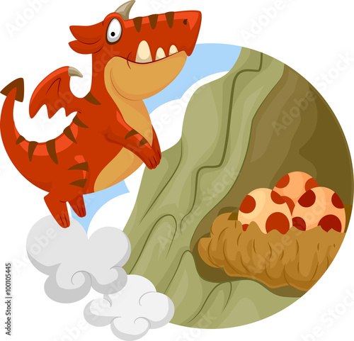 Dragon Mascot Nest Eggs