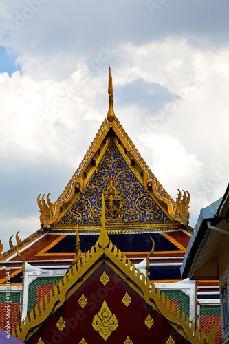  thailand in bangkok e abstract cross colors roof mosaic