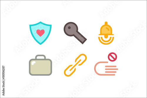Security icon set
