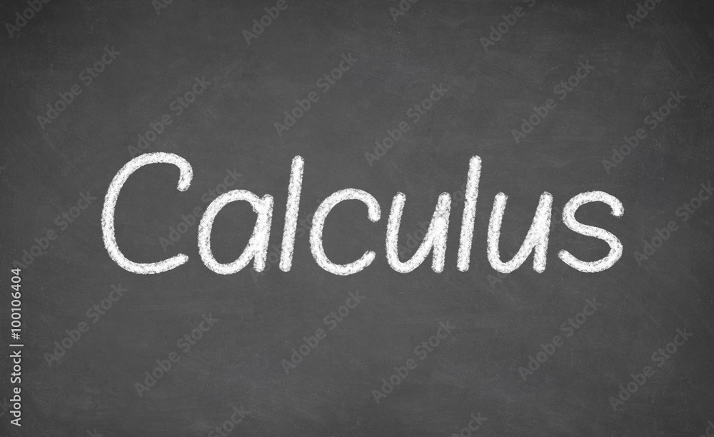 Calculus lesson on blackboard or chalkboard. Calculus lesson on blackboard or chalkboard.
