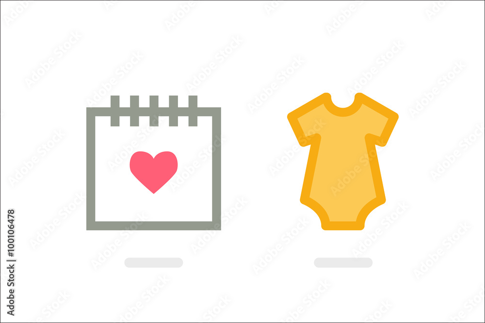 Baby icon set Baby icon set