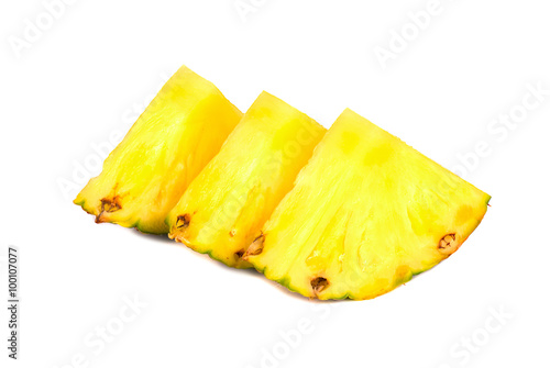 Slices of fruit pineapple