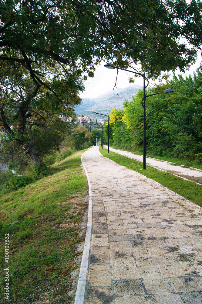 Quay in the city of Trebinje, Bosnia and Herzegovina Quay in the city of Trebinje, Bosnia and Herzegovina