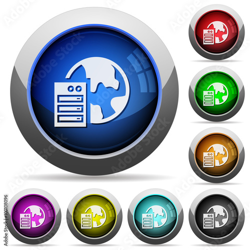 Web hosting button set
