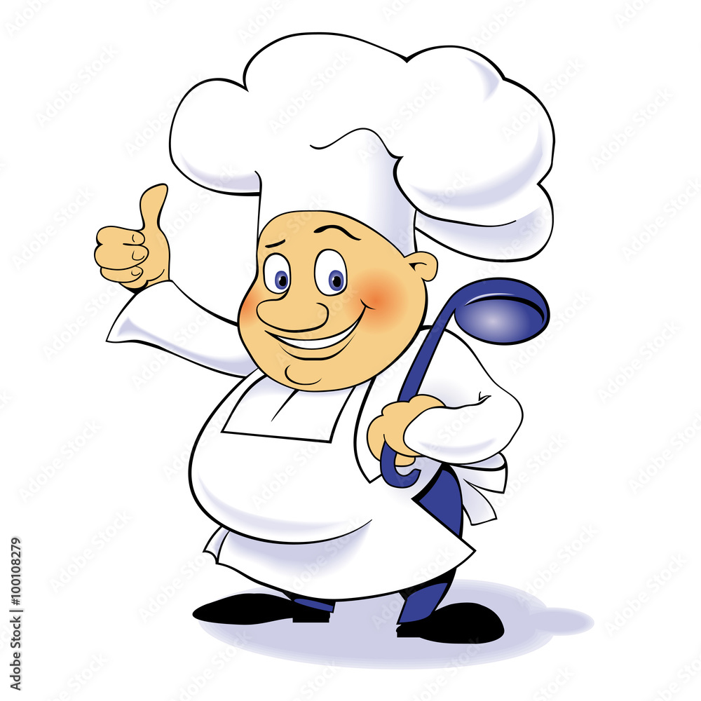 Vector cartoon character chef Vector cartoon character chef