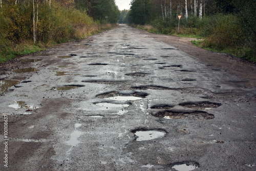Russian road (federal highway) photo