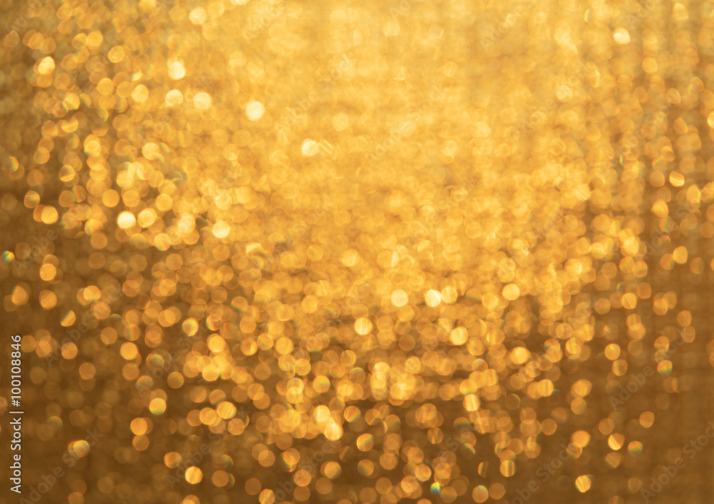 Abstract golden lights bokeh for background Abstract golden lights bokeh for background