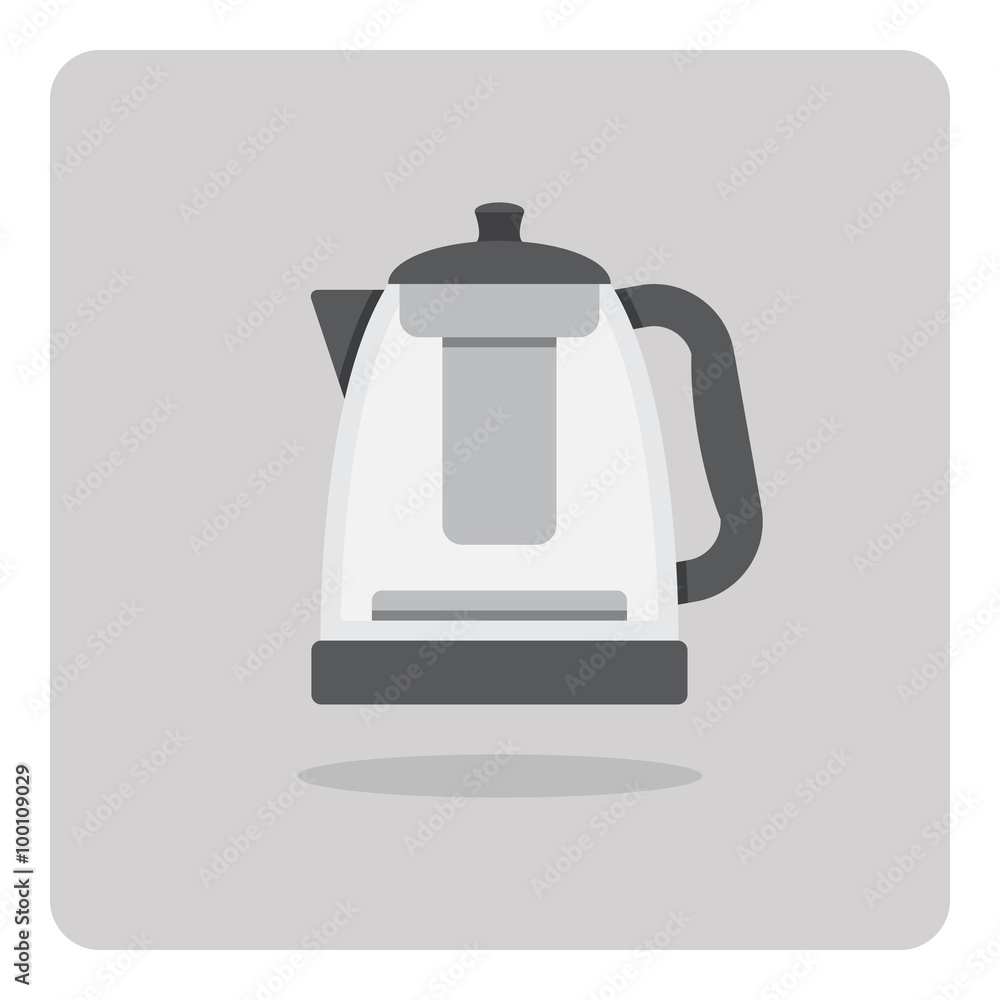 Vector of flat icon, Tea maker on isolated background Vector of flat icon, Tea maker on isolated background