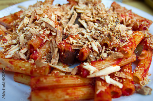 Obraz na plátně pasta alla norma