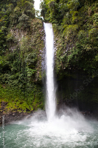 Famous waterfall La Fortuna  Costa Rica 