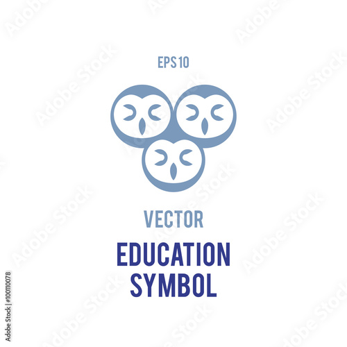 Vector symbol of education