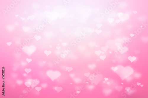 Bokeh heart abstract background , holiday valentine's day