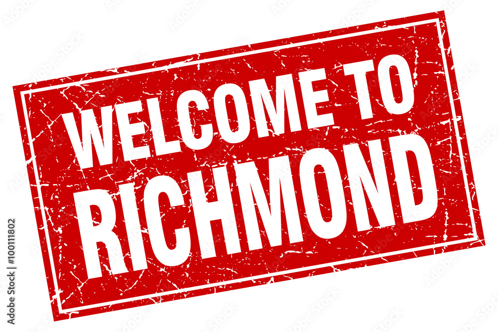 Richmond red square grunge welcome to stamp Richmond red square grunge welcome to stamp