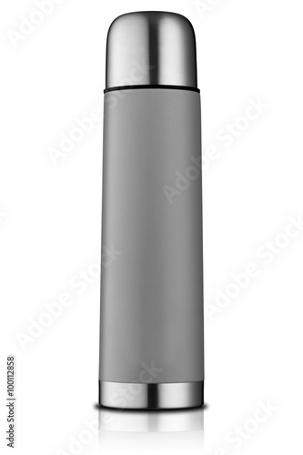 Grey thermos flask