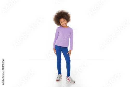 little african child posing