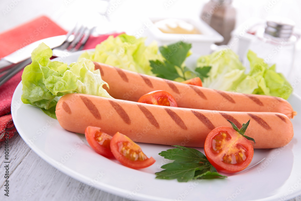 fried sausage fried sausage