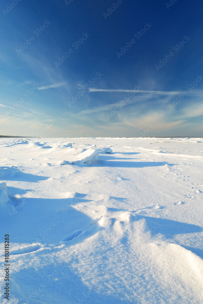 ice desert winter landscape