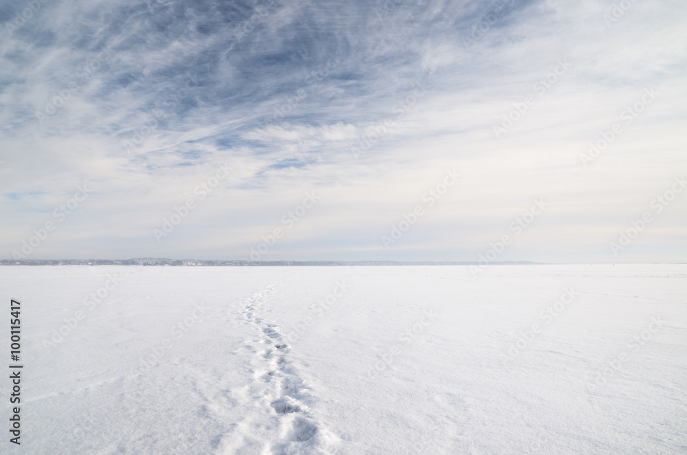 ice desert winter landscape