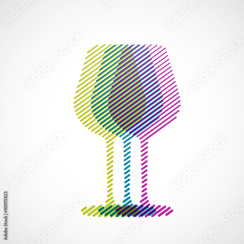 verre coloré graphisme