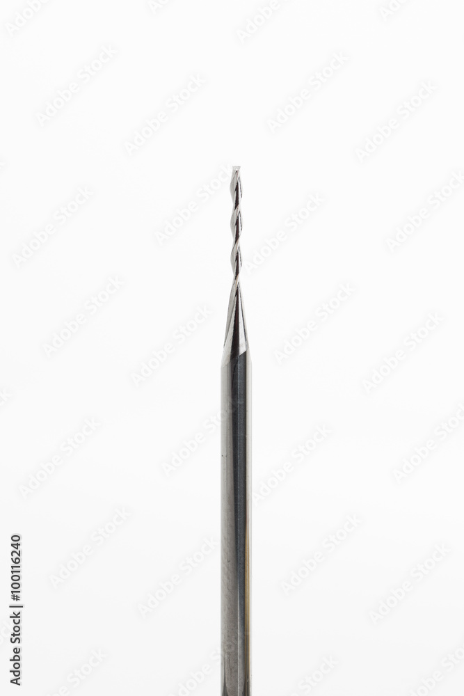 End mill tool isolated on white background Stock Photo | Adobe Stock