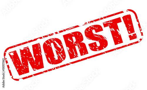 WORST red stamp text