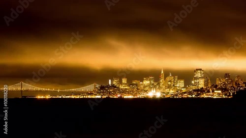 Wallpaper Mural San Francisco's Nighttime Cityscape Torontodigital.ca