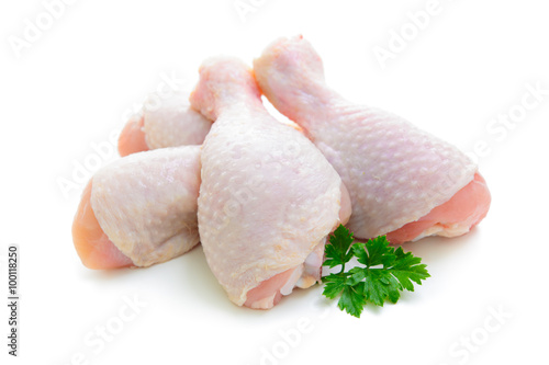 Raw chicken legs