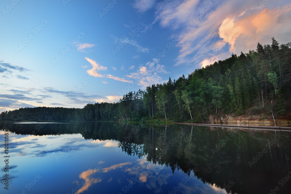 Brasla river in Gauja national park, Latvia