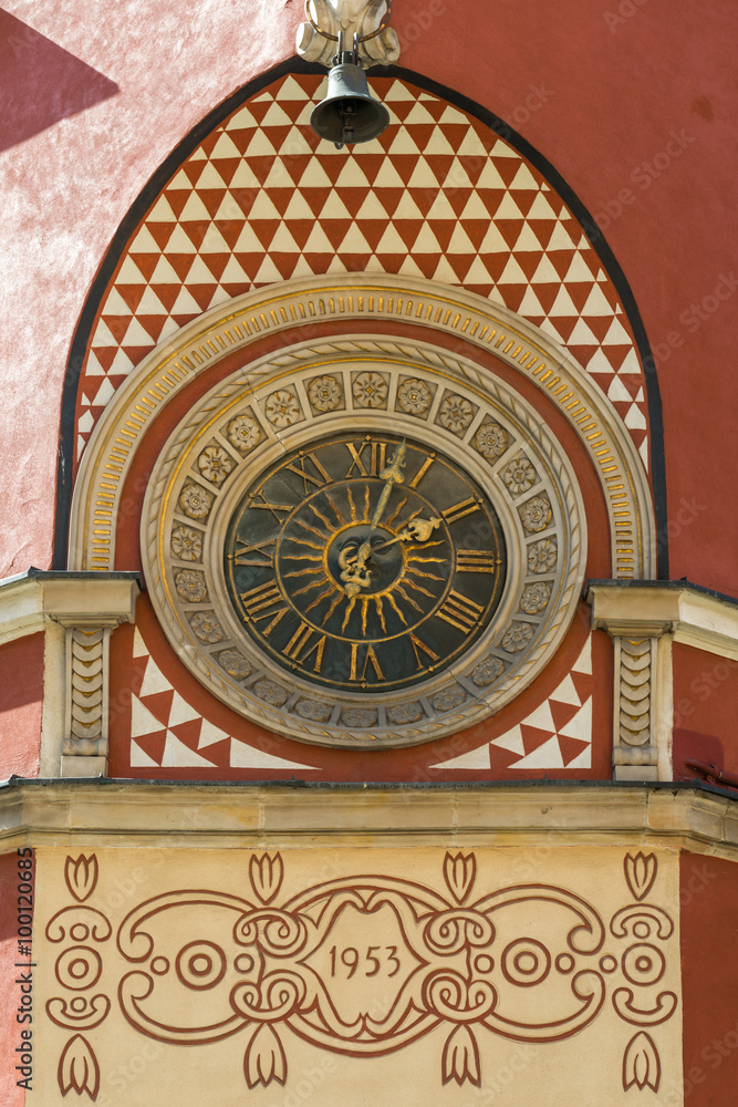 Old Clock in Warsaw, Poland