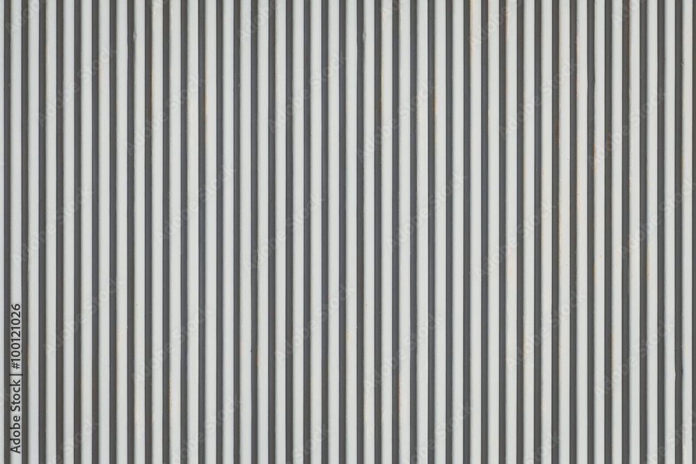 Obraz premium White corrugated metal background and texture surface.