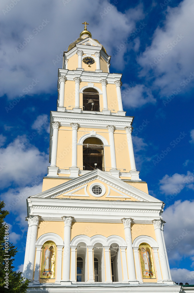 The bell tower of Holy Trinity Seraphim-Diveevo monastery, Russia The bell tower of Holy Trinity Seraphim-Diveevo monastery, Russia
