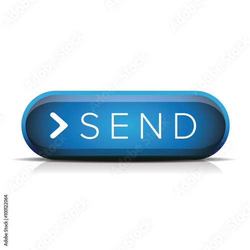 Send button blue vector