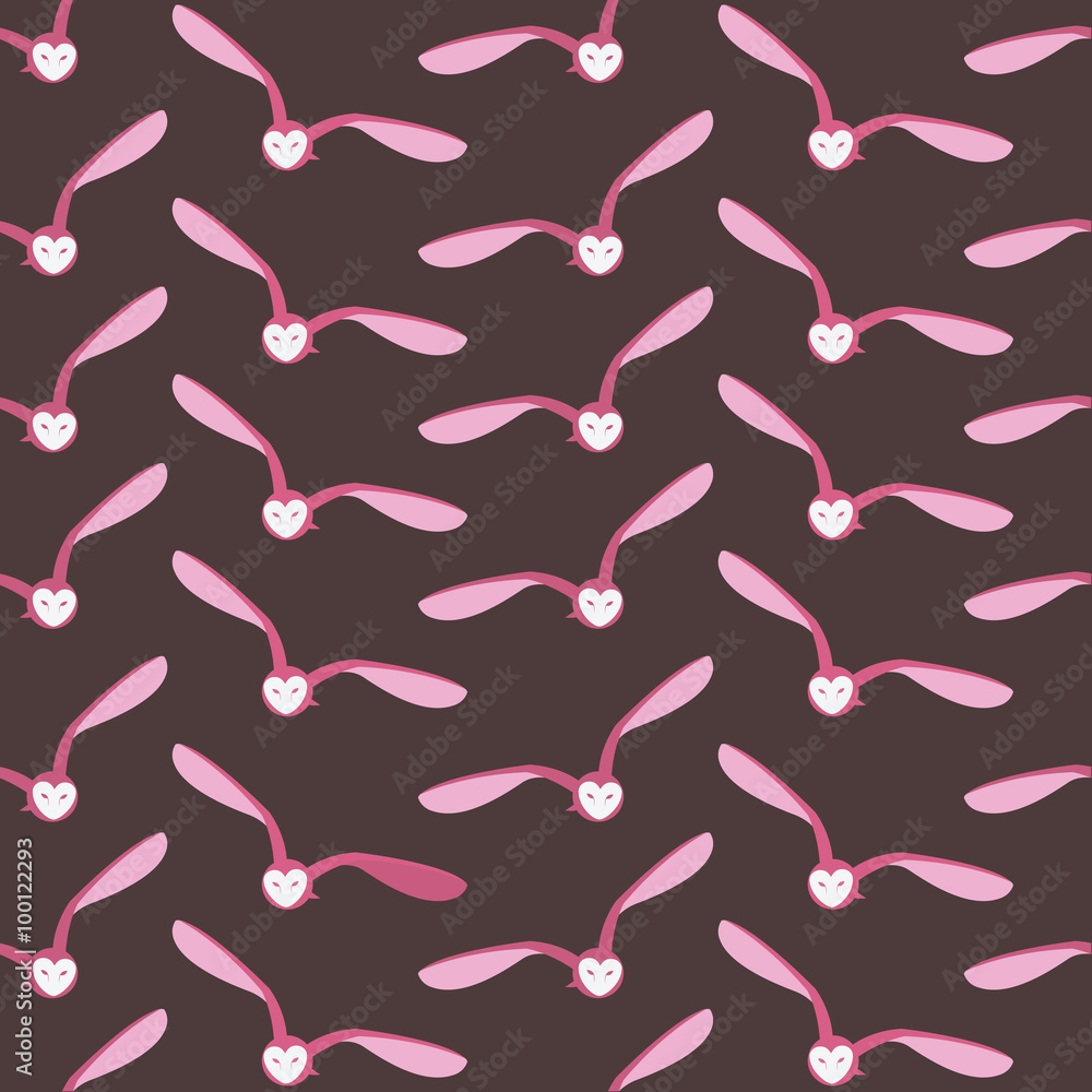 Owl vector art background design for fabric and decor. Seamless Owl vector art background design for fabric and decor. Seamless
