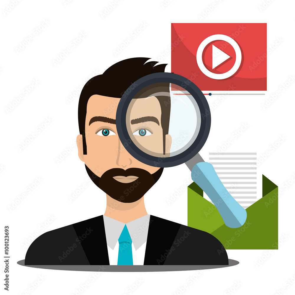 Business people and digital marketing Business people and digital marketing