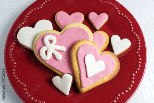 Heart shaped cookies