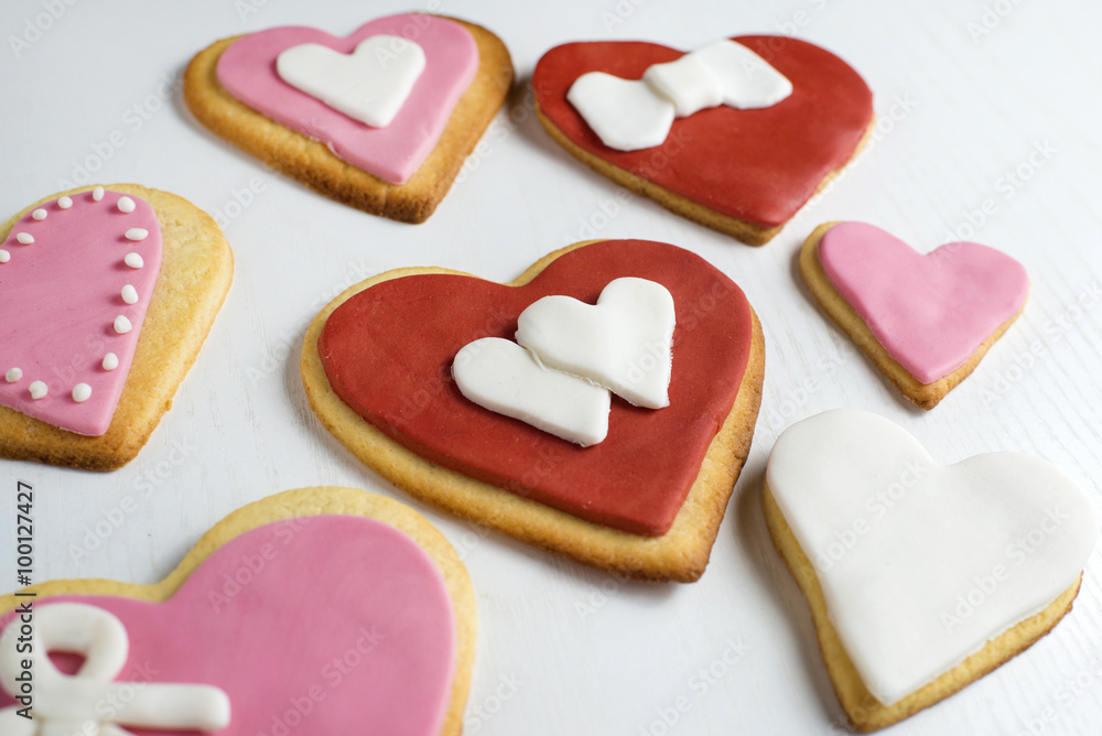 Heart shaped cookies