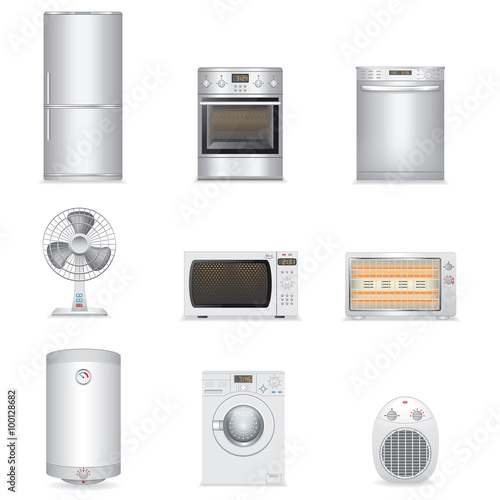 Set of Household Appliances
