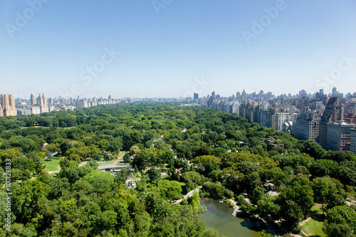 Central Park Aerial View; horizontal image