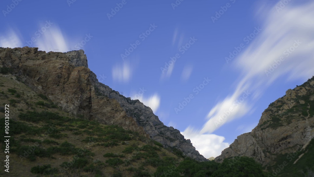 Afternoon cloudscape time lapse over squaw peak. Afternoon cloudscape time lapse over squaw peak.