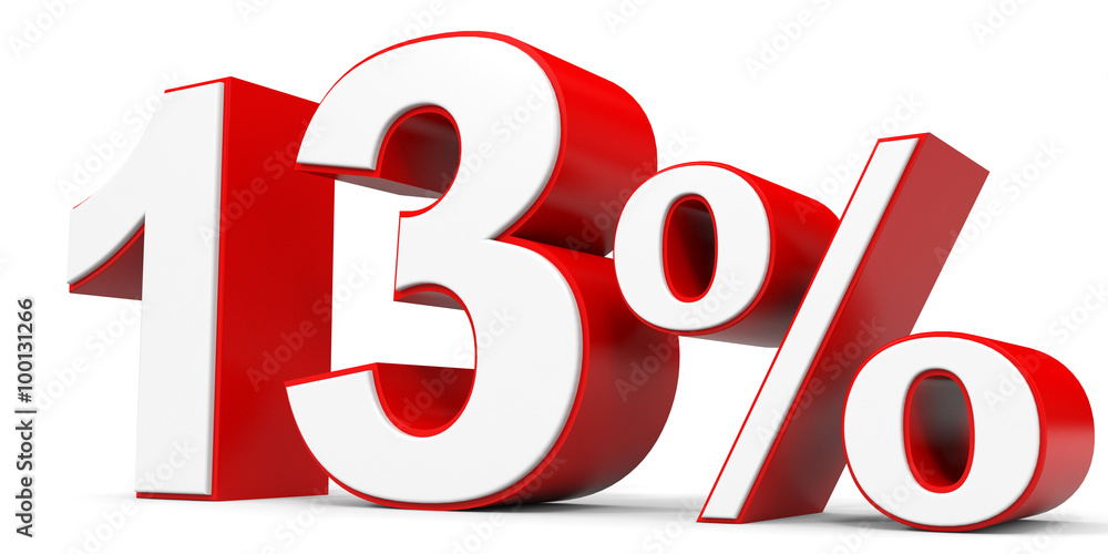 Discount 13 percent off. Discount 13 percent off.