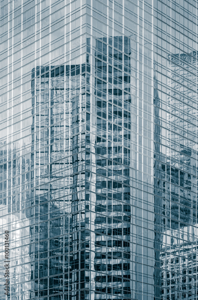Fototapeta premium Close - up High rise modern building pattern and background